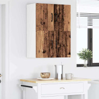 Produktbild för Väggskåp PORTO Gammalt trä 60 x 31 x 40 cm Konstruerat trä