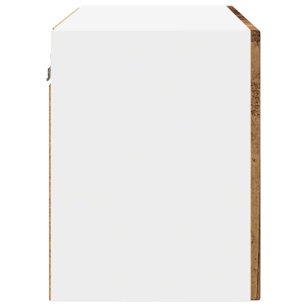 Produktbild för Väggskåp PORTO 2 pcs Gammalt trä 60 x 31 x 40 cm
