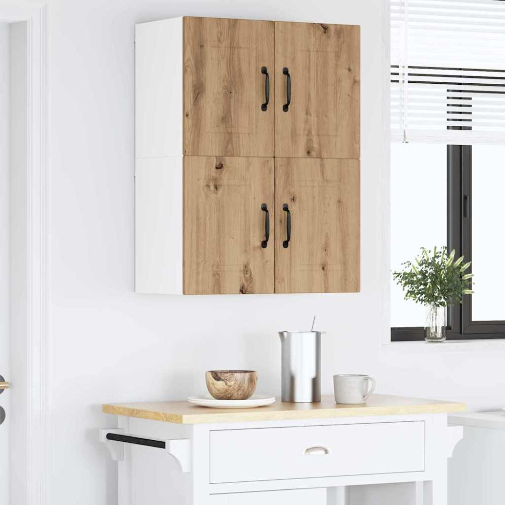 Produktbild för Väggskåp PORTO 2 pcs Artisan Ek 60 x 31 x 40 cm Konstruerat trä