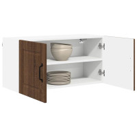 Produktbild för Väggskåp PORTO Brun Ek 80 x 31 x 40 cm Konstruerat trä