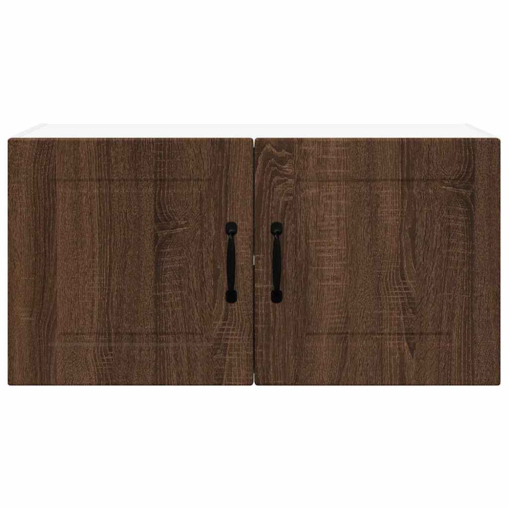 Produktbild för Väggskåp PORTO Brun Ek 80 x 31 x 40 cm Konstruerat trä