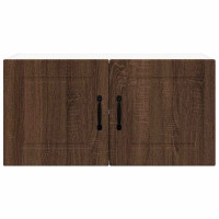 Produktbild för Väggskåp PORTO Brun Ek 80 x 31 x 40 cm Konstruerat trä