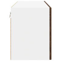 Produktbild för Väggskåp PORTO Brun Ek 80 x 31 x 40 cm Konstruerat trä