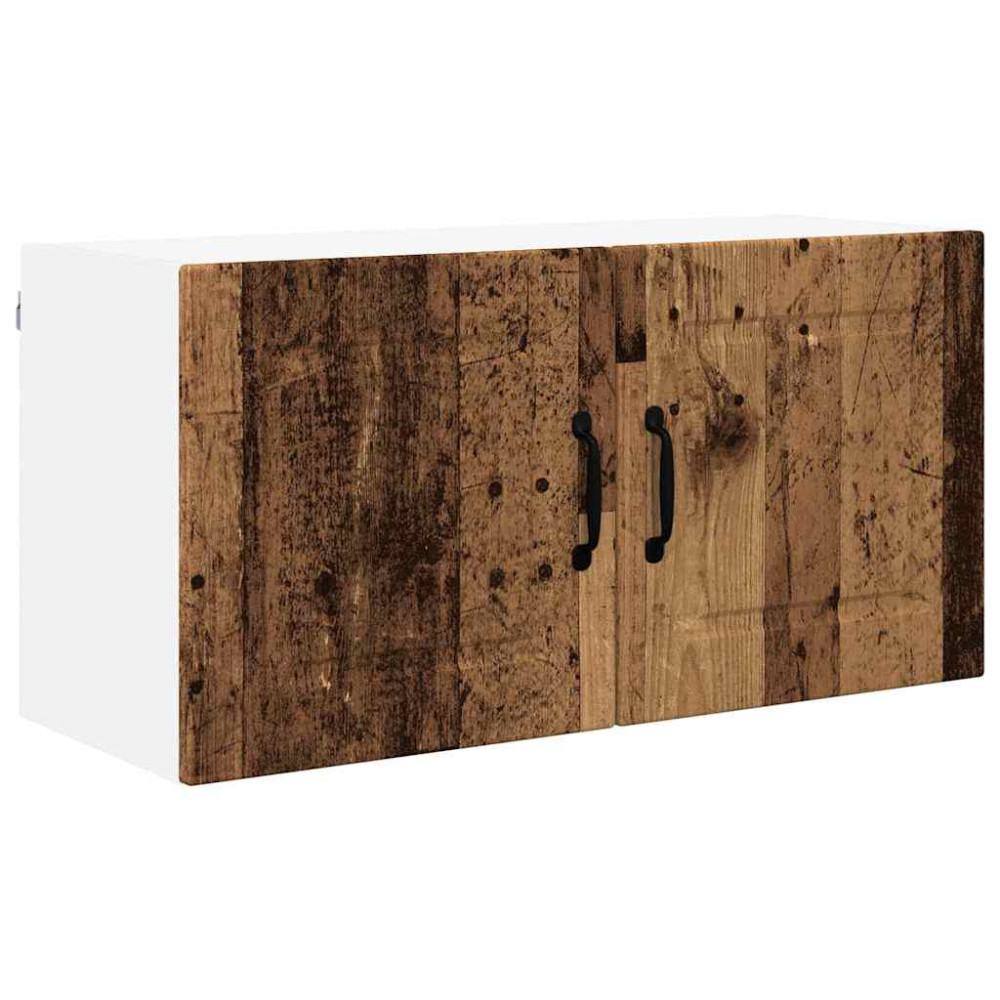 Produktbild för Väggskåp PORTO Gammalt trä 80 x 31 x 40 cm Konstruerat trä