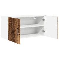 Produktbild för Väggskåp PORTO Gammalt trä 80 x 31 x 40 cm Konstruerat trä