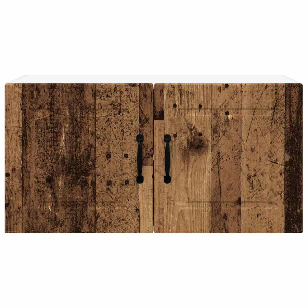 Produktbild för Väggskåp PORTO Gammalt trä 80 x 31 x 40 cm Konstruerat trä