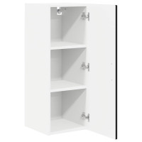 Produktbild för Väggskåp PORTO 2 pcs Svart 30 x 31 x 80 cm Konstruerat trä