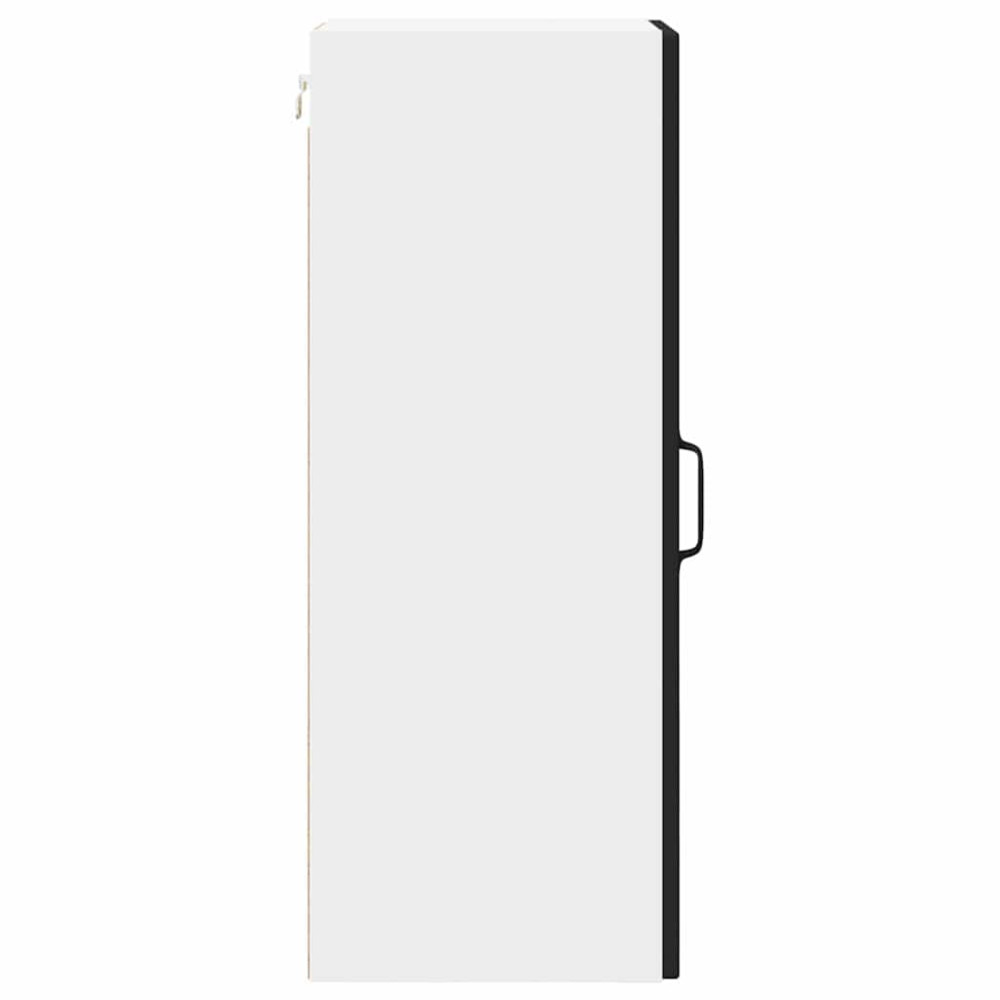 Produktbild för Väggskåp PORTO 2 pcs Svart 30 x 31 x 80 cm Konstruerat trä