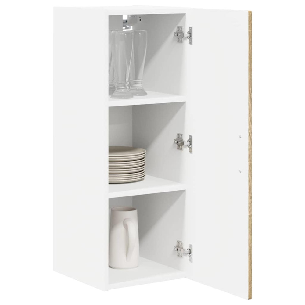 Produktbild för Väggskåp PORTO 2 pcs Sonoma-ek 30 x 31 x 80 cm Konstruerat trä