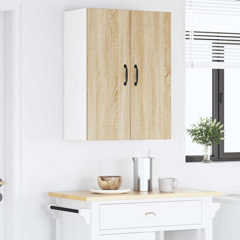 Produktbild för Väggskåp PORTO 2 pcs Sonoma-ek 30 x 31 x 80 cm Konstruerat trä