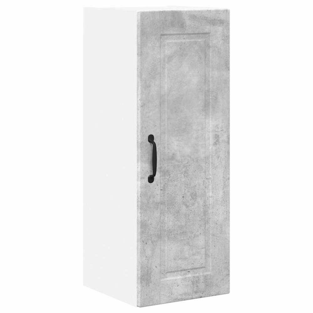 Produktbild för Väggskåp PORTO 2 pcs Betonggrå 30 x 31 x 80 cm Konstruerat trä