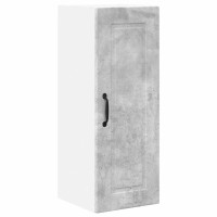 Produktbild för Väggskåp PORTO 2 pcs Betonggrå 30 x 31 x 80 cm Konstruerat trä