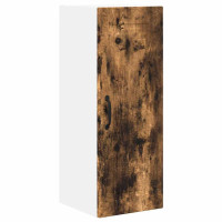 Produktbild för Väggskåp PORTO 2 pcs Rökt ek 30 x 31 x 80 cm Konstruerat trä