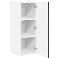 Produktbild för Väggskåp PORTO 2 pcs Brun Ek 30 x 31 x 80 cm Konstruerat trä