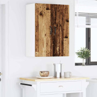 Produktbild för Väggskåp PORTO Gammalt trä 30 x 31 x 80 cm Konstruerat trä