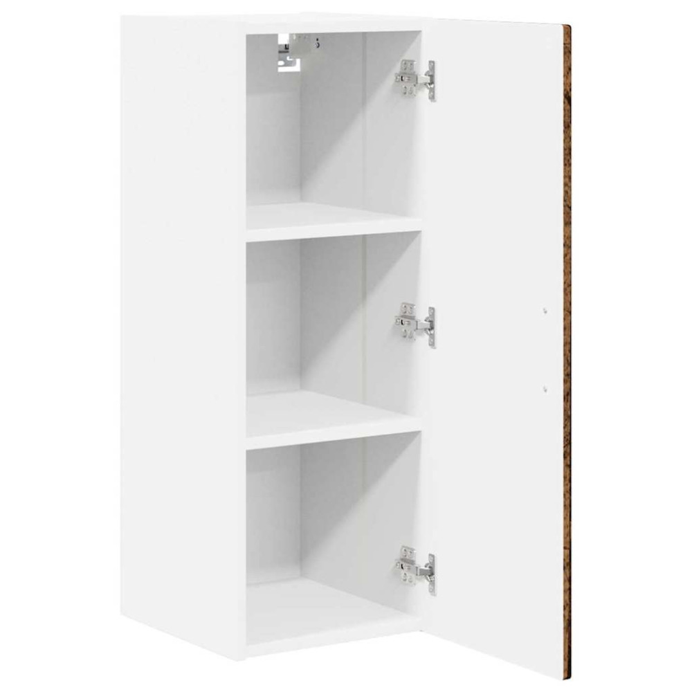 Produktbild för Väggskåp PORTO 2 pcs Gammalt trä 30 x 31 x 80 cm