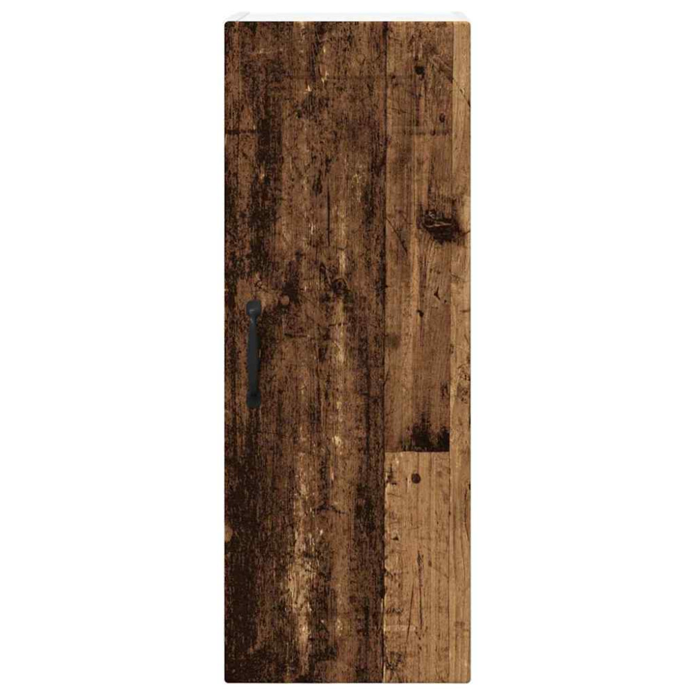 Produktbild för Väggskåp PORTO 2 pcs Gammalt trä 30 x 31 x 80 cm