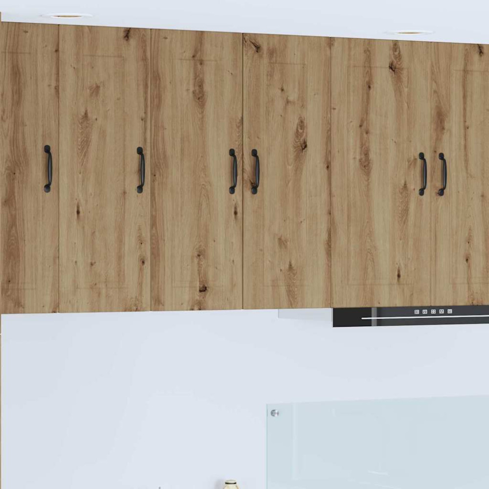 Produktbild för Väggskåp PORTO Artisan Ek 30 x 31 x 80 cm Konstruerat trä