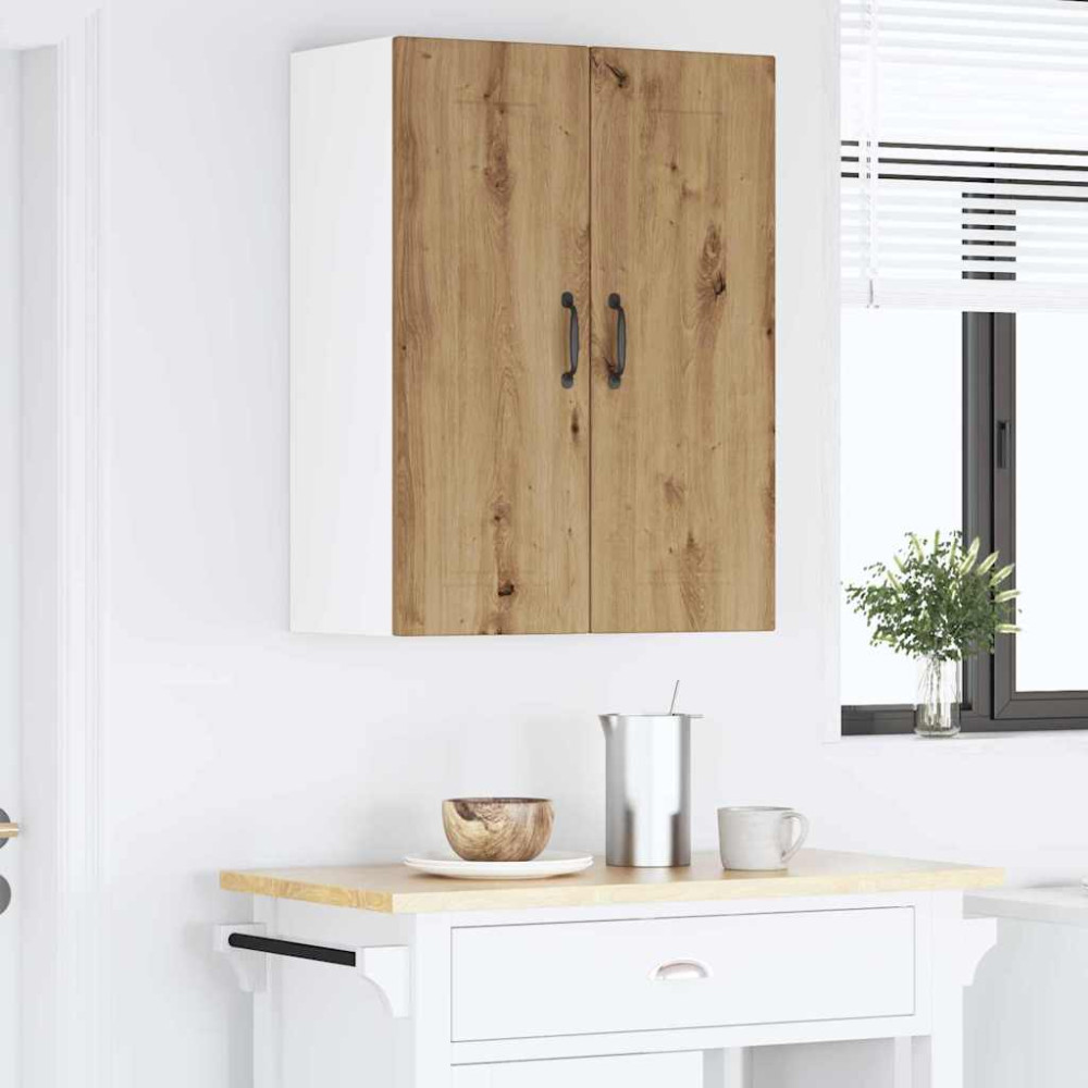 Produktbild för Väggskåp PORTO Artisan Ek 30 x 31 x 80 cm Konstruerat trä