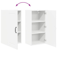 Produktbild för Väggskåp PORTO Vit 40 x 31 x 80 cm Konstruerat trä
