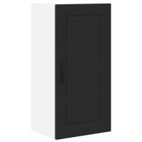 Produktbild för Väggskåp PORTO Svart 40 x 31 x 80 cm Konstruerat trä