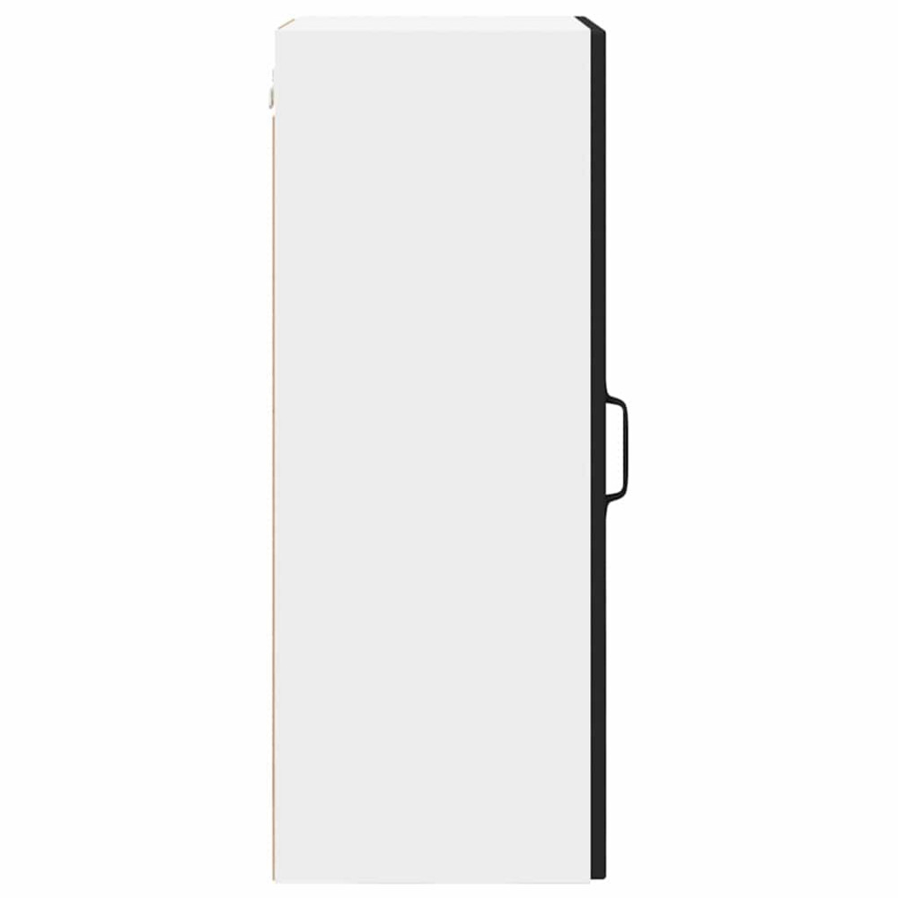 Produktbild för Väggskåp PORTO Svart 40 x 31 x 80 cm Konstruerat trä