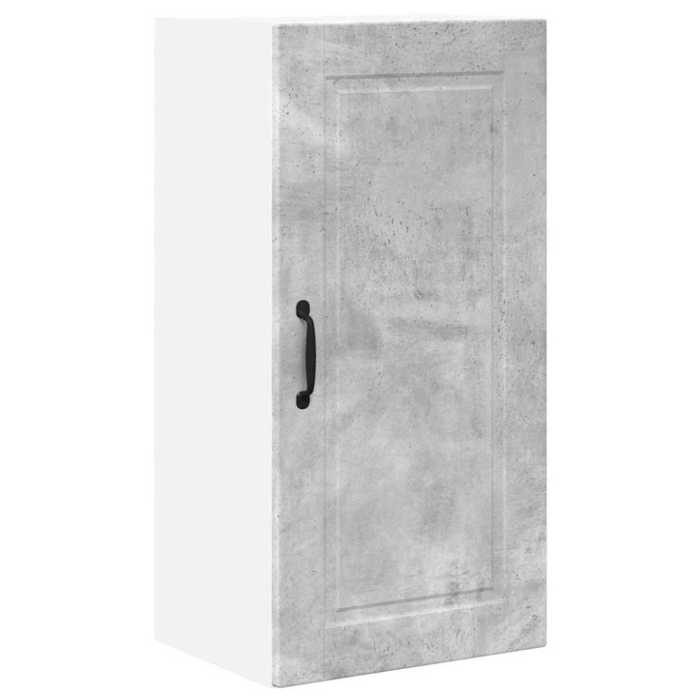 Produktbild för Väggskåp PORTO Betonggrå 40 x 31 x 80 cm Konstruerat trä