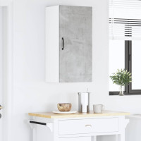 Produktbild för Väggskåp PORTO Betonggrå 40 x 31 x 80 cm Konstruerat trä