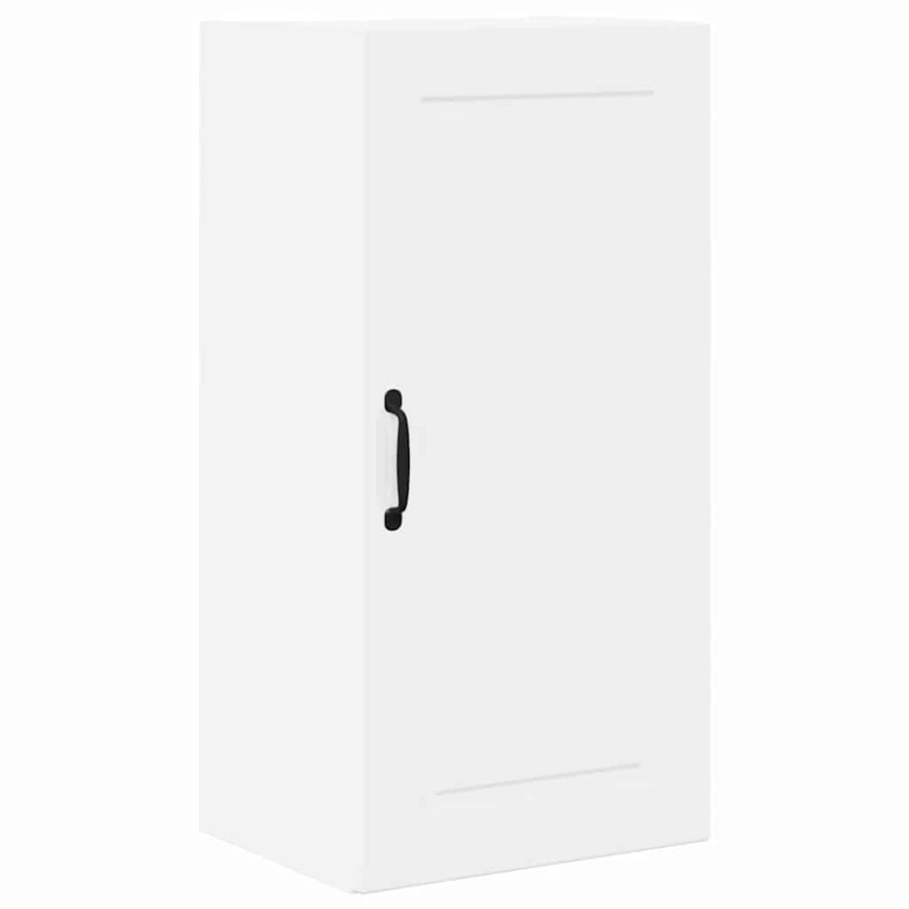 Produktbild för Väggskåp PORTO Högblanka vita 40 x 31 x 80 cm Konstruerat trä