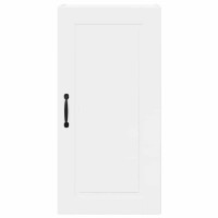 Produktbild för Väggskåp PORTO Högblanka vita 40 x 31 x 80 cm Konstruerat trä