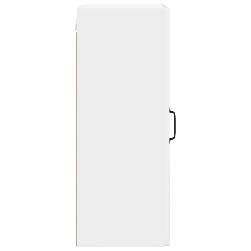 Produktbild för Väggskåp PORTO Högblanka vita 40 x 31 x 80 cm Konstruerat trä