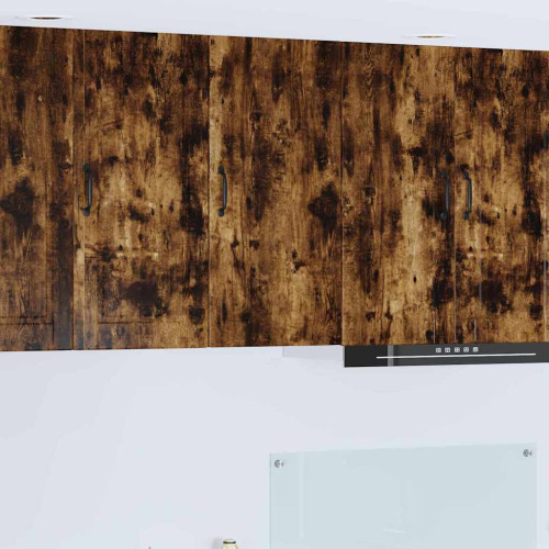vidaXL Väggskåp PORTO Rökt ek 40 x 31 x 80 cm Konstruerat trä