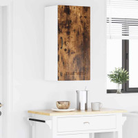Produktbild för Väggskåp PORTO Rökt ek 40 x 31 x 80 cm Konstruerat trä