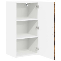 Produktbild för Väggskåp PORTO Rökt ek 40 x 31 x 80 cm Konstruerat trä