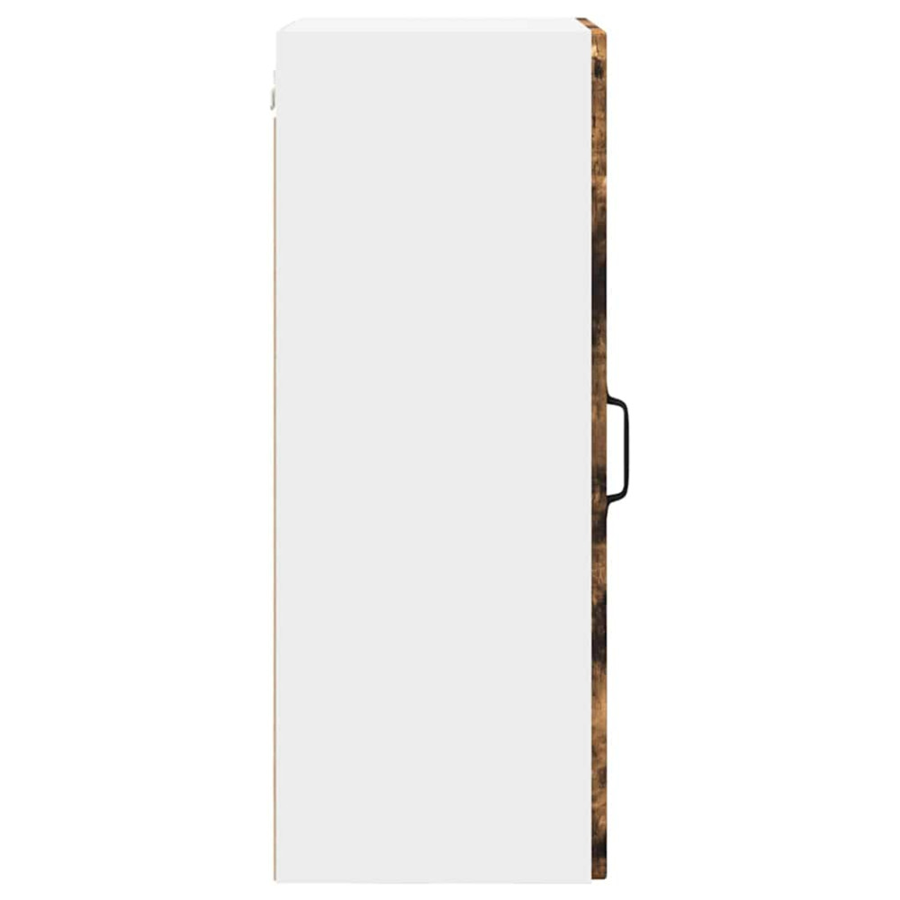 Produktbild för Väggskåp PORTO Rökt ek 40 x 31 x 80 cm Konstruerat trä