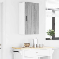 Produktbild för Väggskåp PORTO Grå Sonoma 40 x 31 x 80 cm Konstruerat trä