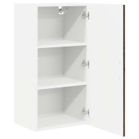 Produktbild för Väggskåp PORTO Brun Ek 40 x 31 x 80 cm Konstruerat trä