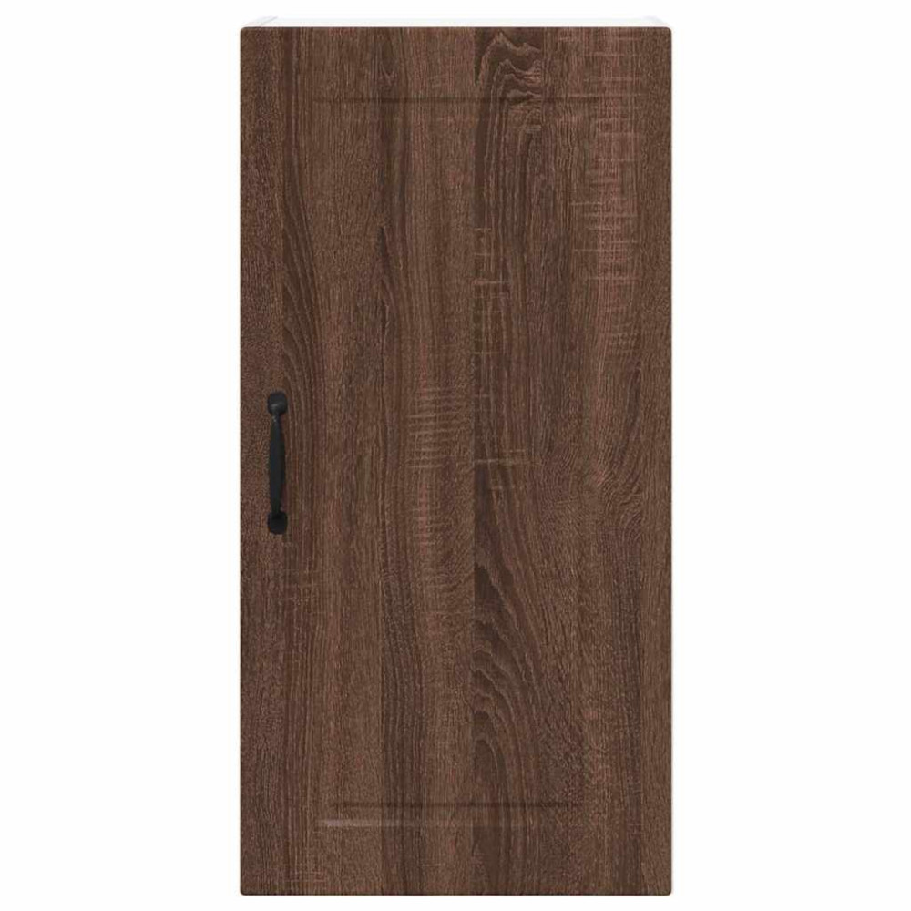 Produktbild för Väggskåp PORTO Brun Ek 40 x 31 x 80 cm Konstruerat trä