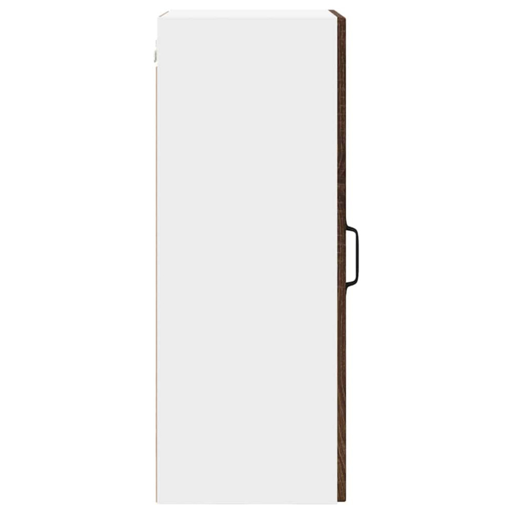 Produktbild för Väggskåp PORTO Brun Ek 40 x 31 x 80 cm Konstruerat trä