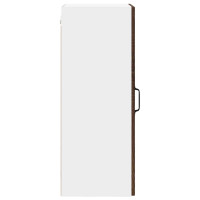 Produktbild för Väggskåp PORTO Brun Ek 40 x 31 x 80 cm Konstruerat trä