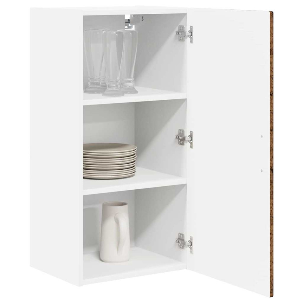 Produktbild för Väggskåp PORTO Gammalt trä 40 x 31 x 80 cm Konstruerat trä