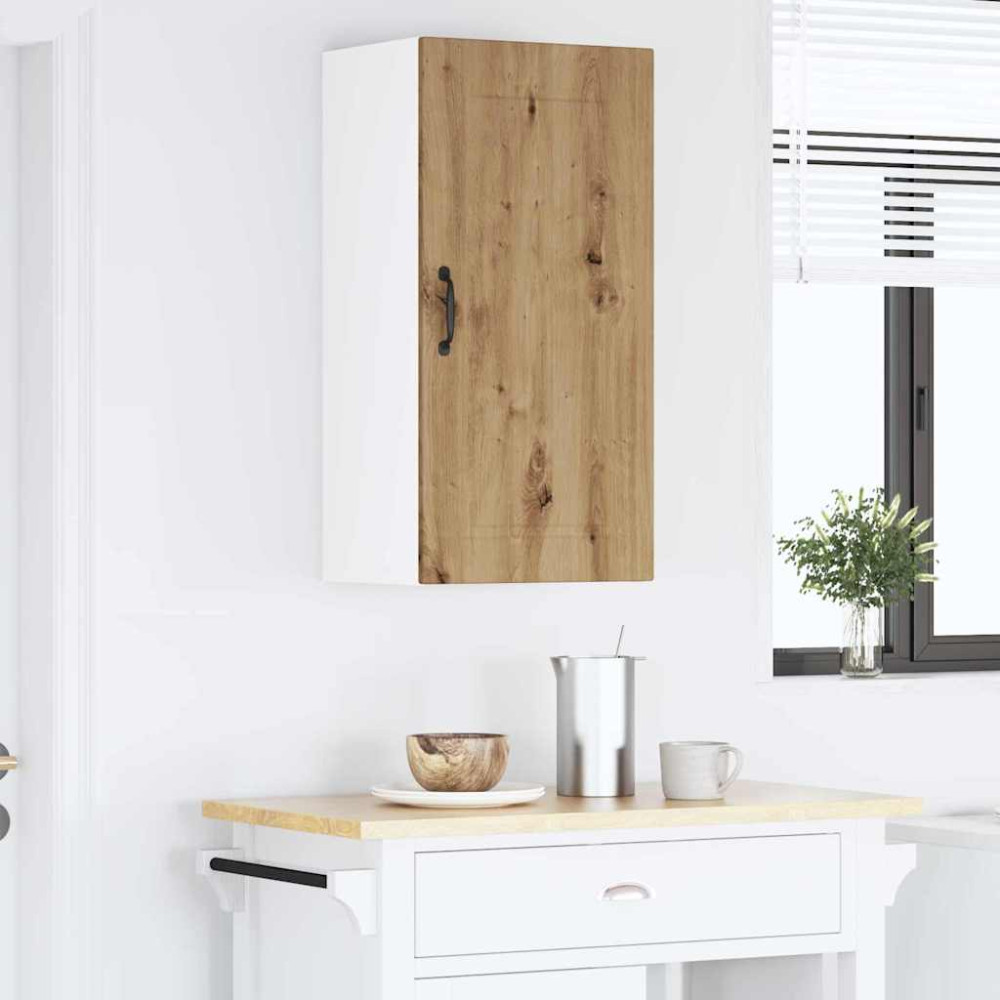 Produktbild för Väggskåp PORTO Artisan Ek 40 x 31 x 80 cm Konstruerat trä
