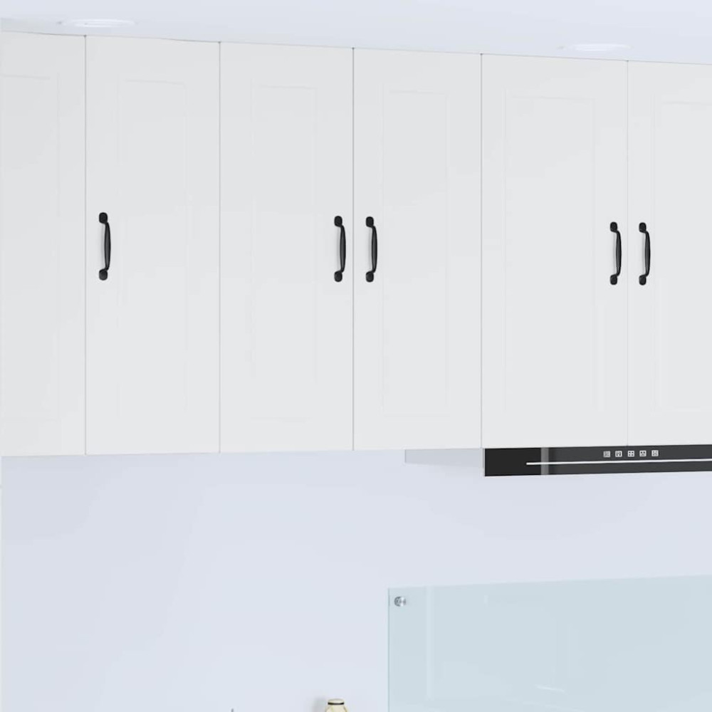 Produktbild för Väggskåp PORTO Vit 60 x 31 x 80 cm Konstruerat trä
