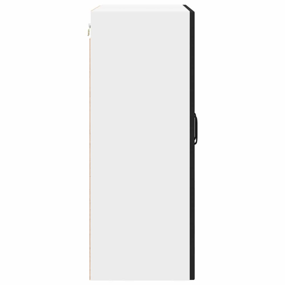 Produktbild för Väggskåp PORTO Svart 60 x 31 x 80 cm Konstruerat trä