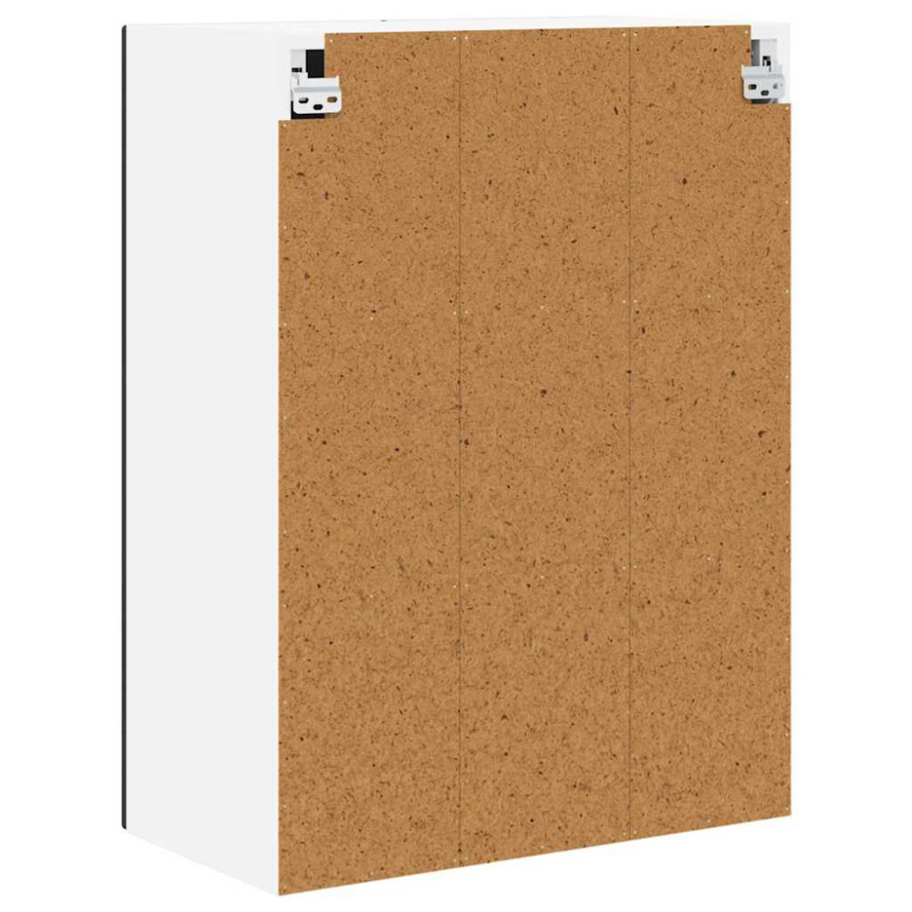 Produktbild för Väggskåp PORTO Svart 60 x 31 x 80 cm Konstruerat trä