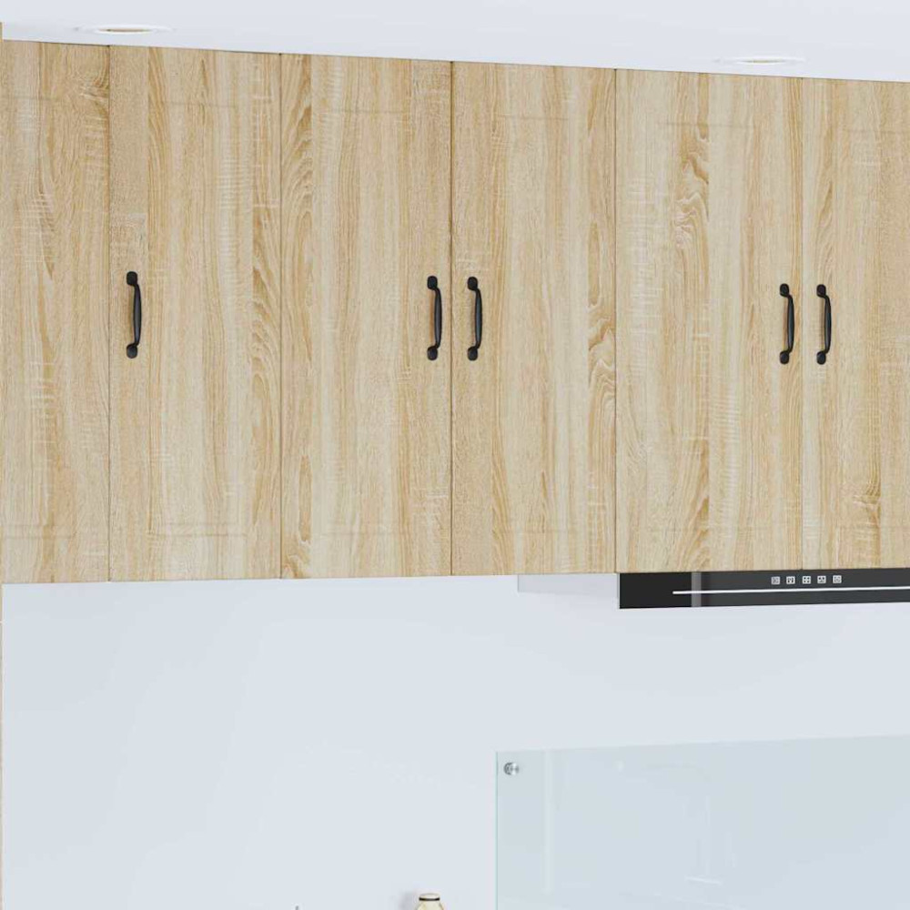 Produktbild för Väggskåp PORTO Sonoma-ek 60 x 31 x 80 cm Konstruerat trä