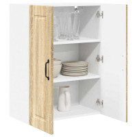 Produktbild för Väggskåp PORTO Sonoma-ek 60 x 31 x 80 cm Konstruerat trä