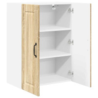 Produktbild för Väggskåp PORTO Sonoma-ek 60 x 31 x 80 cm Konstruerat trä