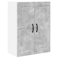 Produktbild för Väggskåp PORTO Betonggrå 60 x 31 x 80 cm Konstruerat trä