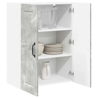 Produktbild för Väggskåp PORTO Betonggrå 60 x 31 x 80 cm Konstruerat trä